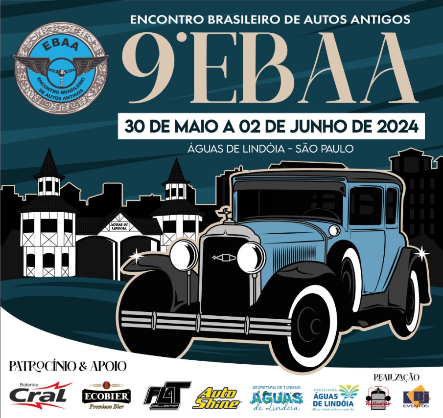 9º ENCONTRO BRASILEIRO DE AUTOS ANTIGOS: 30/05/24 à 02/06/24